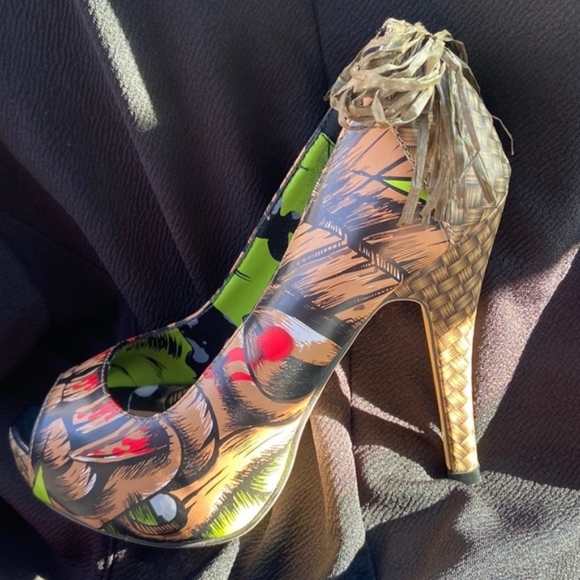 IRON FIST TIKI TOES LADIES PLATFORM SHOES - Picture 10 of 12